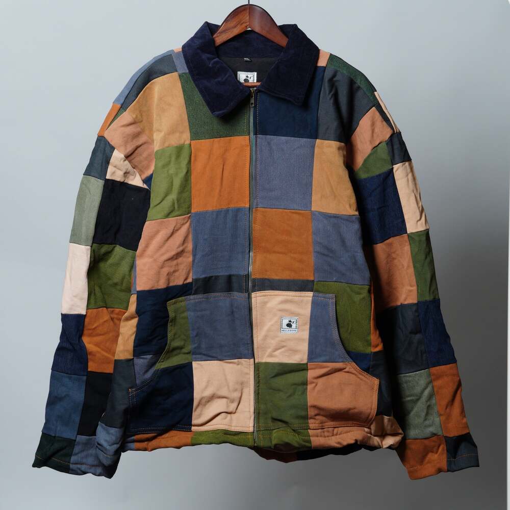 Upcycled Patchwork Jacket Size 3XL